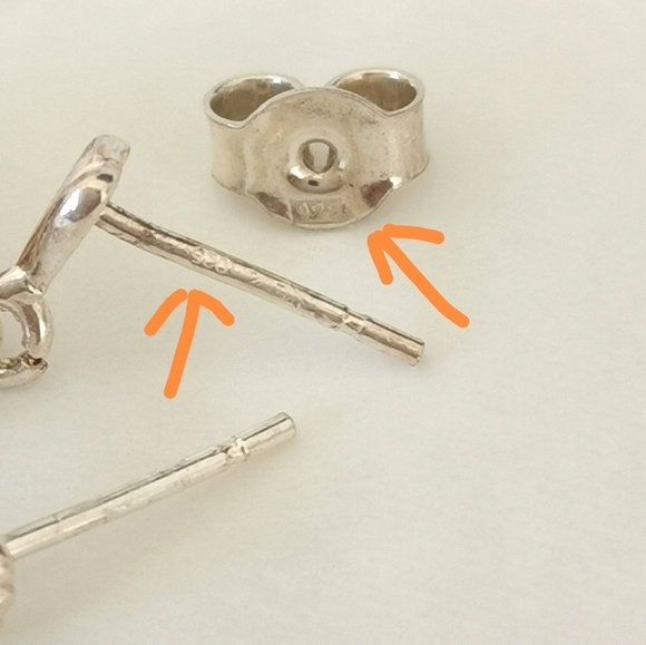 GENUINE Amber flower earrings in Sterling Silver   🆕 - Picture 2 of 5